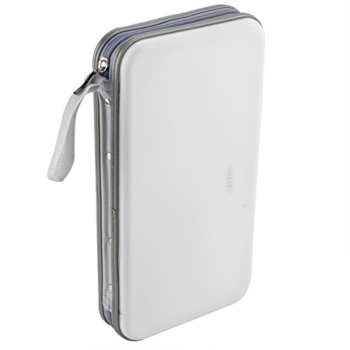 Wismart 72 Capacity Heavy Duty Cd Dvd Blu-Ray Media Case Storage Holder Organizer Wallet (White) #TOP3