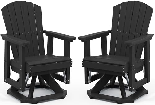 SERWALL Adirondack Swivel Glider Chair