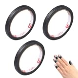 NentMent 3 Rollen Nagellack Protector Adhesive Anti UV Fingerschutz Streifen Peel Off Barriere UV Licht Blocking Aufkleber Tape für Gelnägel UV Schutz UV LED Nagellampe Gel Licht Nageltrockner