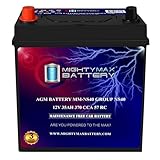 Mighty Max Battery MM-NS40 Group Size NS40 12V, 35Ah, 57RC, 370 CCA, Replacement Battery Compatible with Perodua Axia