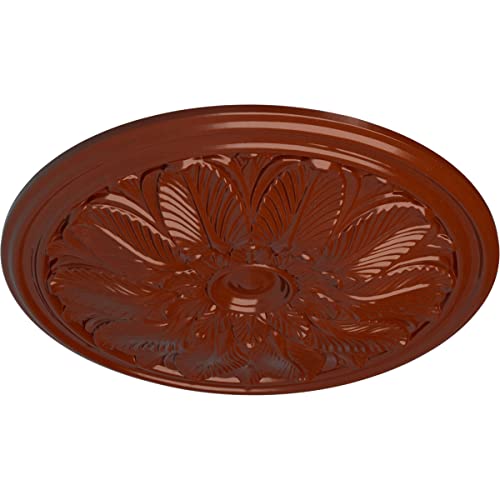 Image of Ekena Millwork CM22BOFIF Bordeaux Ceiling Medallion, 22 5 /8 OD x 1 3 /4 P, Firebrick
