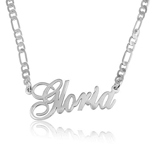 Beleco Custom Name Necklace 18k Gold/Rose Plated or Sterling Silver 925 - Personalized Name Necklace2