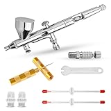 JUNIERS AG-280S Airbrush Pistole Double-Action-Funktion Airbrush-Set Pistole, Düse & Nadel,...