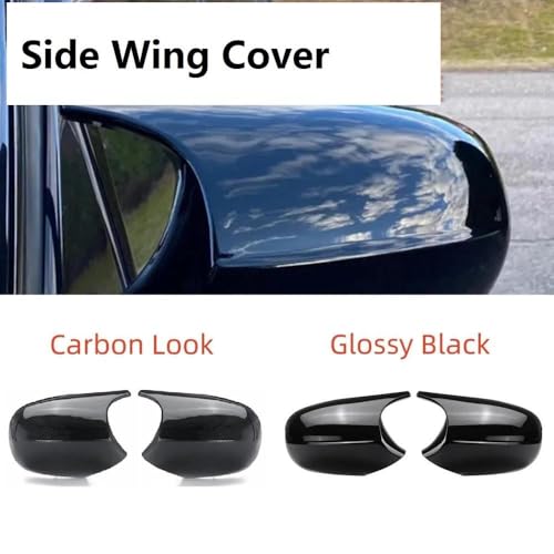 Coque de couverture de rétroviseur de voiture pour BMW E90 E91 E92 E93 carbone - 2
