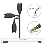 Tobfit USB C kabel do ładowania ładowarka do zegarka Garmin (50 cm)