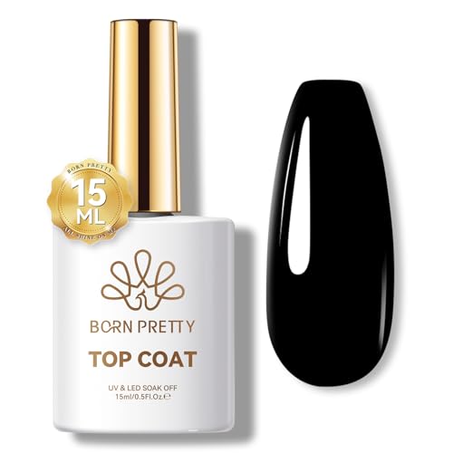 Born Pretty Gel Polish No Wipe Gel Top Coat 15ml Clear Color