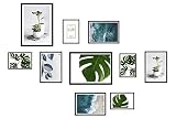 MULTIFUNCIÓN: ideales para crear una pared de galería con fotografías familiares, obras de arte, recuerdos de un viaje, dibujos, ilustraciones, imágenes a blanco y negro, frases o lienzos. Son el complemento perfecto para decorar tu sala de estar, dormitorios y oficina. También, para regalar en fechas especiales como cumpleaños, compromisos, bodas, día de la madre y día del padre MEDIDAS: 15x20cm(x4), 13x18cm(x4) y 20x25cm(x2). Disponible en color