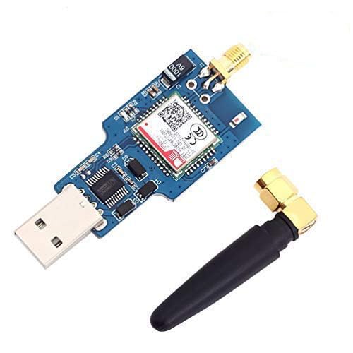 ARCELI SIM800C USB GSM GPRS Wireless Module Quad-Band, 850/900/1800/1900MHz, CH340T USB Chip Support 2G 3G 4G Network USB Communication SMS Data Transmission with Antenna