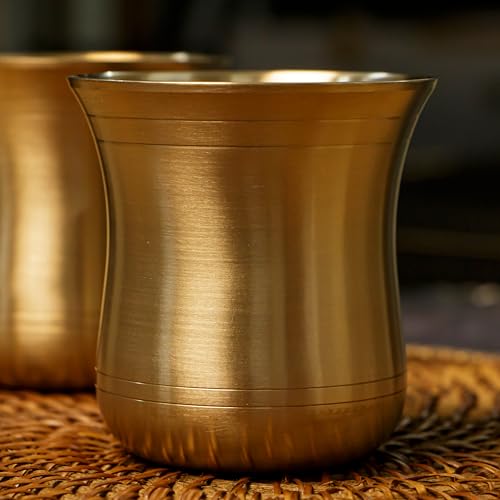 Image of Traditional 100% Pure Kansa Glass - 275 MLL