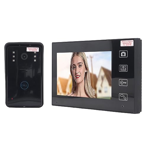 Campainha de Vídeo Porteiro, Tela LCD TFT de Alta Sensibilidade AC 110-240V Campainha Visual Com Fun