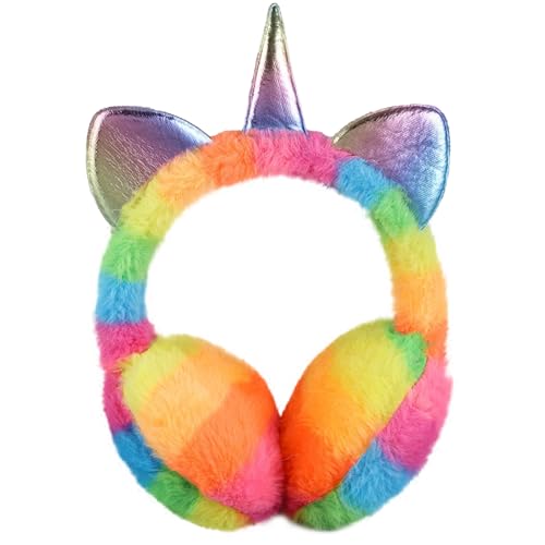 Cache-oreilles réglable fille contre le vent en peluche chat