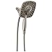 Delta Faucet-4-Spray In2ition Dual Shower Head with Handheld Spray, Brushed Nickel Shower Head with Hose, Showerheads & Handheld Showers, Handheld Shower Heads, Stainless 58498-SS