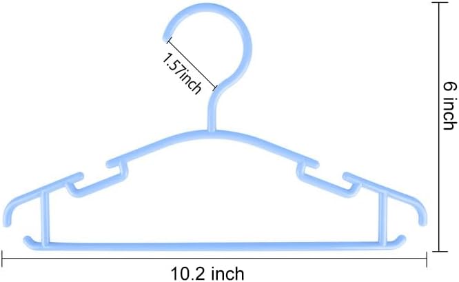 Miniatura 2 de NORTHERN BROTHERS Perchas de plástico para bebés, paquete de 60 perchas para ropa para niños, perchas para ropa de niños pequeños, perchas para