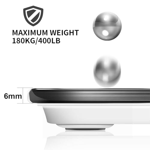 Image of Dr. Care Hesley Digital Bathroom Scale for Body Weight | 180kg Capacity, LED Display, Black with Red Backlight | Precision Weight Machine for Personal Use | Stylish and Durable Design