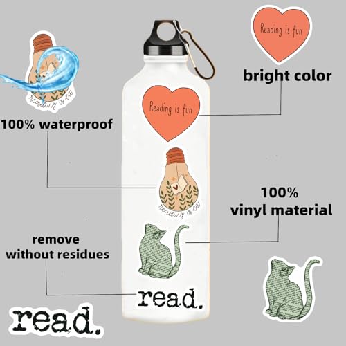Calcomanías de libros para Kindle: 200 pegatinas de vinilo impermeables para lectores 5
