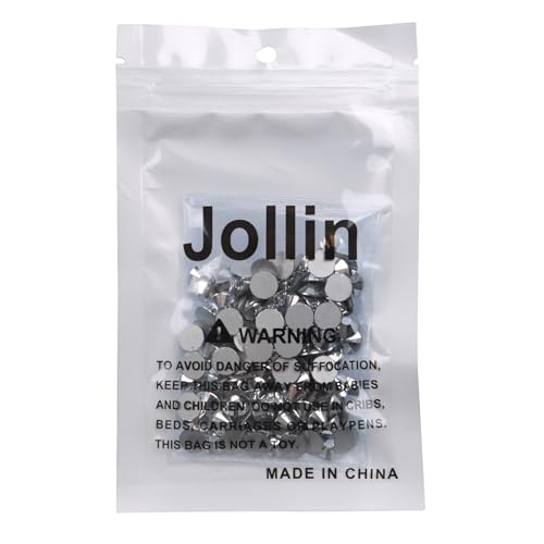 Image of Jollin Crystal Flatback Rhinestones Gems for Crafts 8.4mm SS40, Silver | Glue Fix, 144pcs Glass Rhinestones for Bedazzling, Clothes, Tumblers, Nail Art, Shoes, Bags, Caps & Accessories Decoration