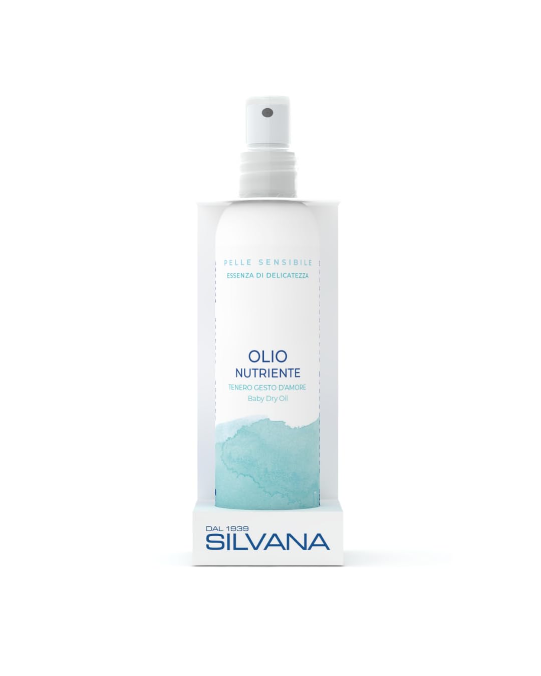 Olio Nutriente Secco Spray per pelle delicata dei bambini, 150 ml, con olio di avocado, macadamia e jojoba
