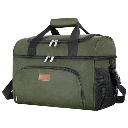 Lifewit Große Kühltasche, Kühlbox Faltbar, Isolierte Lunch Tasche, Leichte, Tragbare Kühltasche, Doppellagig für Picknick, Strand, Arbeit, Reise