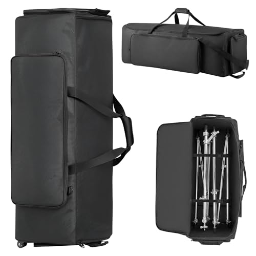 VEVOR Drum Hardware Bag with Wheels, 1680D, Drum Set Equipment Carry Bag, Carrying Case with Sturdy...