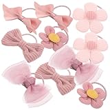 Gadpiparty 10 Stück Teiliges Süße Hundeschleifen aus Elastischem Material Kleine Haargummis für Welpen und Kleine Hunde Sichere Passform Charmantes Design Vielseitig für Haustierstyling und