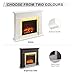 FLAMME Everleigh White Electric Fireplace Suite 29" 2 kW Fireplace Insert and...