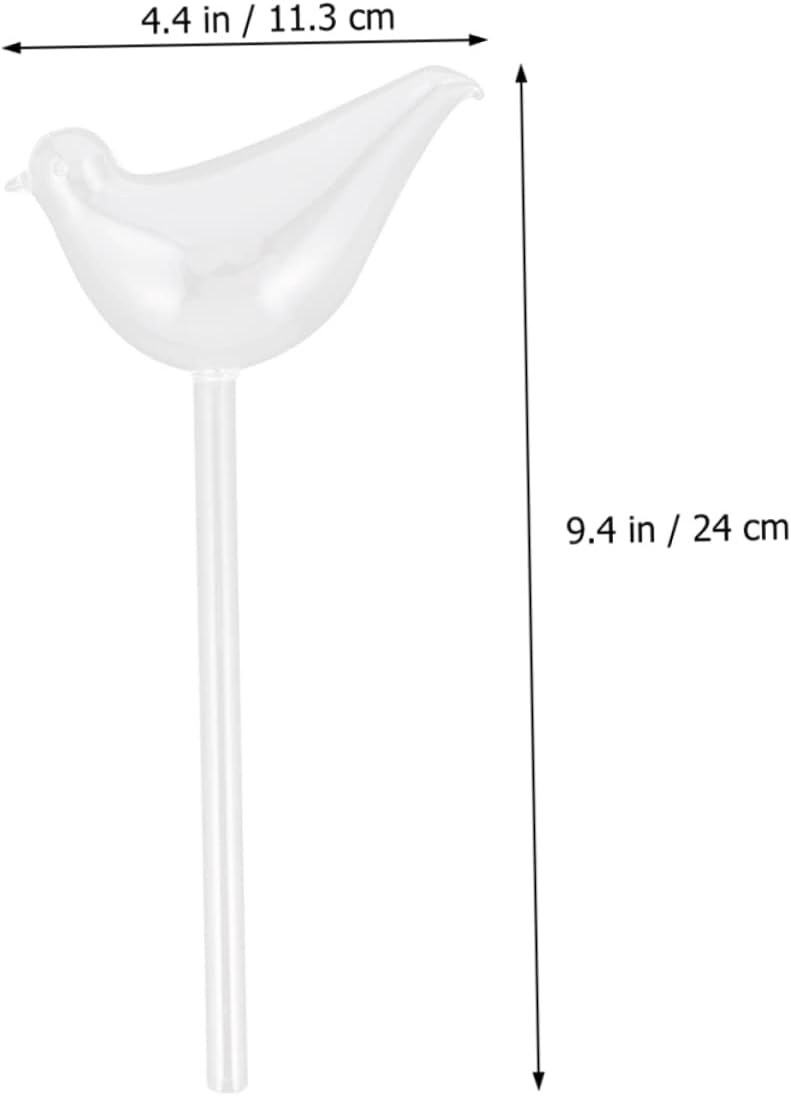 BESTonZON 4pcs Decorative Self Watering Globes for Indoor Plants Automatic Watering Bulbs with Creative Shaped Design Lasts Days for Home and Holiday Use