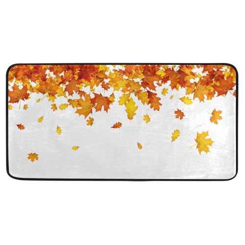 Falling Autumn Leaves Kitchen Mat, Carpet Bedroom 39 