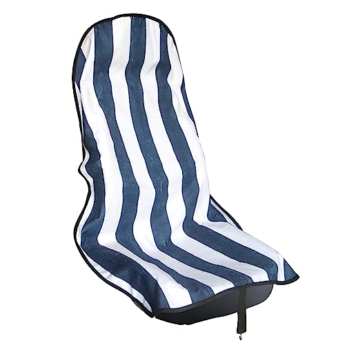 Image of Car Seat Cover Protector Front Seats,for Gym Workout,Running,Swimming,Beach and Hiking,Waterproof Sweat Towel Bucket Seat Covers for Cars SUV Trucks (Blue Stripe, 1Pcs)