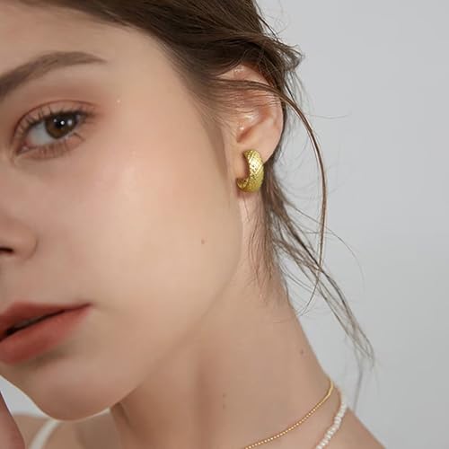 14K Gold Earrings for Women Gold Earrings for Sensitive Ears Hypoallergenic Small Hoop Earring 20mm2
