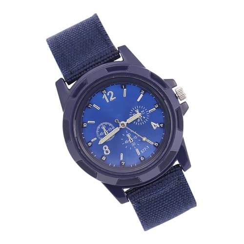 TOPINCN Reloj Electrónico con Correa de Nailon Redonda, Hora Exacta, Estilo Militar para Uso Militar, Hebilla (Blue) TOPINCN Reloj Electrónico con Correa de Nailon Redonda, Hora Exacta, Estilo Militar para Uso Militar, Hebilla (Blue)