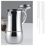 MYYINGELE Espresso Maker, Moka Pot Made of Stainless Steel with Safety Valve, Makes 4 Cups of Espresso, Classic Cafe Maker, Suitable for Induction Hobs - Image 6