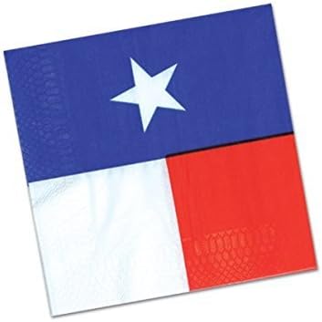 Beistle Texas Flag Luncheon Napkins 2 Ply Paper Tableware 16 Pack 6.5 Inch image 5