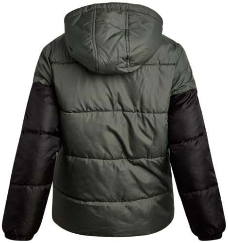 Image of iXtreme Boys Puffer Jacket - Wind & Water Resistant Soft Fleece Lined Warm Winter Jacket for Boys with Winter Hat