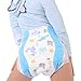 Adult Baby Diaper One time Diaper ABDL Incontinence Underwear DDLG 8 Pieces (Blue sea mode)