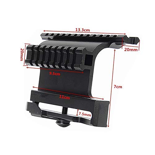 FIRECLUB Scope Side Mount Tactical Heavy Duty Base for 20mm Weaver Scope