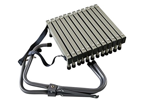 First Alert Two-Story Fire Escape Ladder, Steel, Anti-Slip, El52-2, Black #TOP4