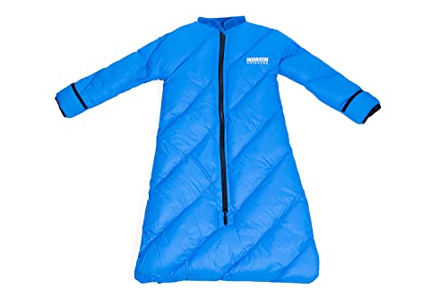 Image of Morrison Outdoors Little Mo 40° Baby Sleeping Bag (6-24 Months) The Camping Sleeping Bag for Babies and Toddlers with Adjustable Open-and-Close Cuffs and Thick, Lofty Insulation. (Blazing Blue)