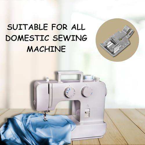 Image of ZENITH 1 /4 Quilting Pressure Foot Snap on Type for Automatic Electric Low Shank Sewing Machines Suitable for Usha Janome Brother Singer etc Steel Finish (1 /4 Quilting)