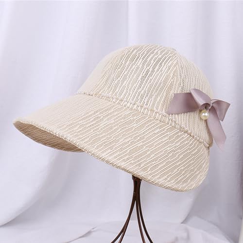 Sheer Yarn Baseball Hat with Bowknot Decals Spring Sheer Visors for Adult Photography Sun Caps Girl Women Fashion for Travel4