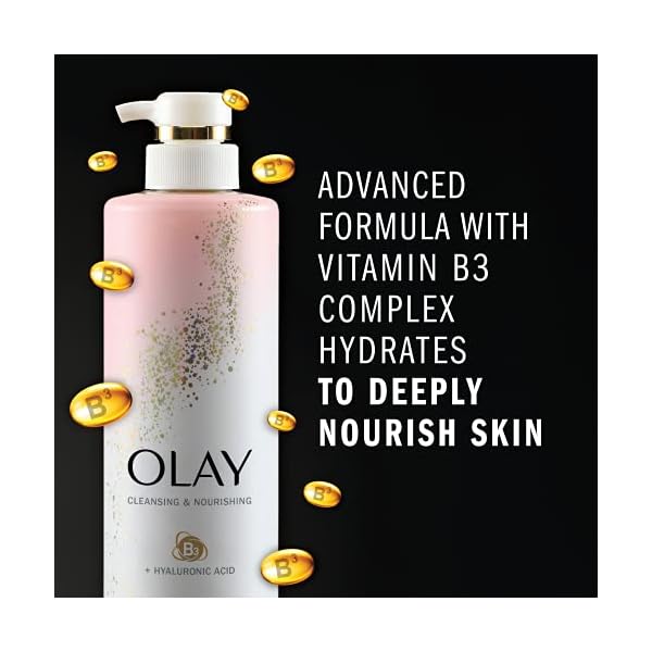 Olay-Body-Wash-with-Hyaluronic-Acid-and-Vitamin-B3-Cleansing-Nourishing-179-Fl-Oz-Pack-of-4 Olay Body Wash Women Cleansing & Nourishing with Hyaluronic Acid & Vitamin B3, 20 fl oz (Pack of 4)