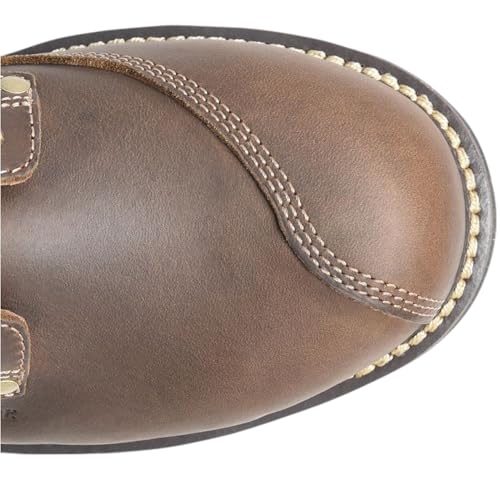 MATTERHORN Men’s Corvus 8” Waterproof Comp Toe Puncture Resisting Work Boot, Durable Leather, Slip-Resistant Sole, EH Rated3