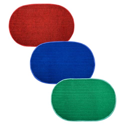 Image of Kuber Industries Door Mat | Door Entrance Mat | Entryway Door Mat | Home Door Mat | Floor Door Mat | Anti-Slip Door Mat | Door Mats for Outdoor & Indoor | Pack of 3 | Multi