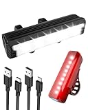 Amazon Lorrtta Bike Lights Front and Back, 7000 Lumens Super Bright Long Running Time Multiple Modes Bicycle Lights Waterproof Rechargeable Bike Light Set 5 LED Front Bicycle Light for Cycle Lights #ad