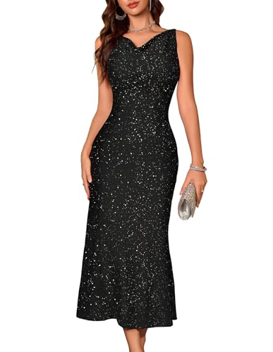 BeryLove Formal Sequin Homecoming Wedding Guest Cocktail Bodycon ...