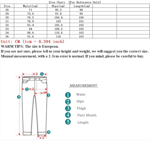 Men Denim Pants Slim Fit Narrow Leg Denim Trousers Chic Daily Streetwear Jeans4