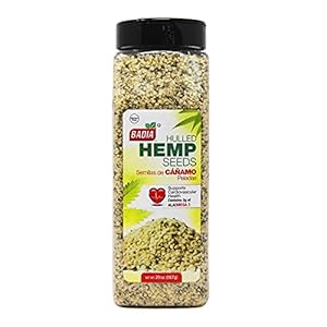 Badia Hulled Hemp Seeds, 20 oz, Hemp Hearts, Protein, Fiber, Vitamins & Minerals