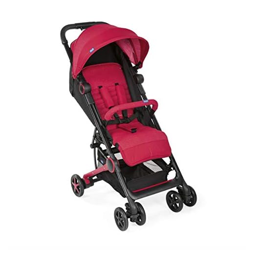Chicco Miinimo 3 - Silla de paseo ultra compacta y ligera, solo 6 kg, color roja (Red Passion)