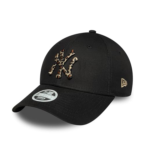 New Era Gorra NY Yankees 9forty negro animal print de mujer. U