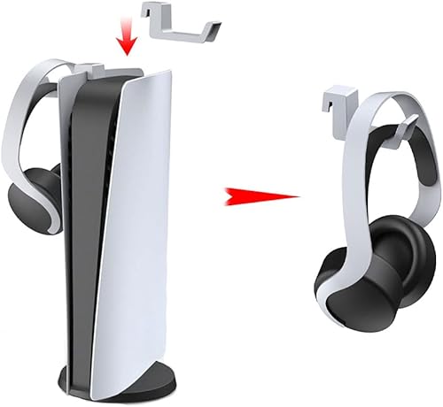 Miniatura 2 de Dasheen Soporte para auriculares PS5 Soporte para auriculares Gancho para auriculares, estante para auriculares, soporte para auriculares