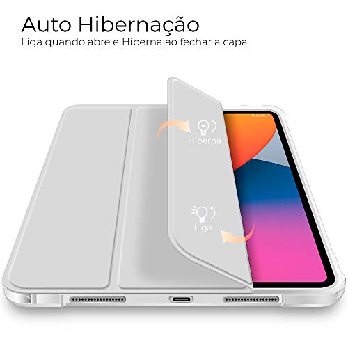 Capa iPad Air 4a, 5a e 6a Geração 10.9″ - WB Ultra Leve Antichoque - Cinza